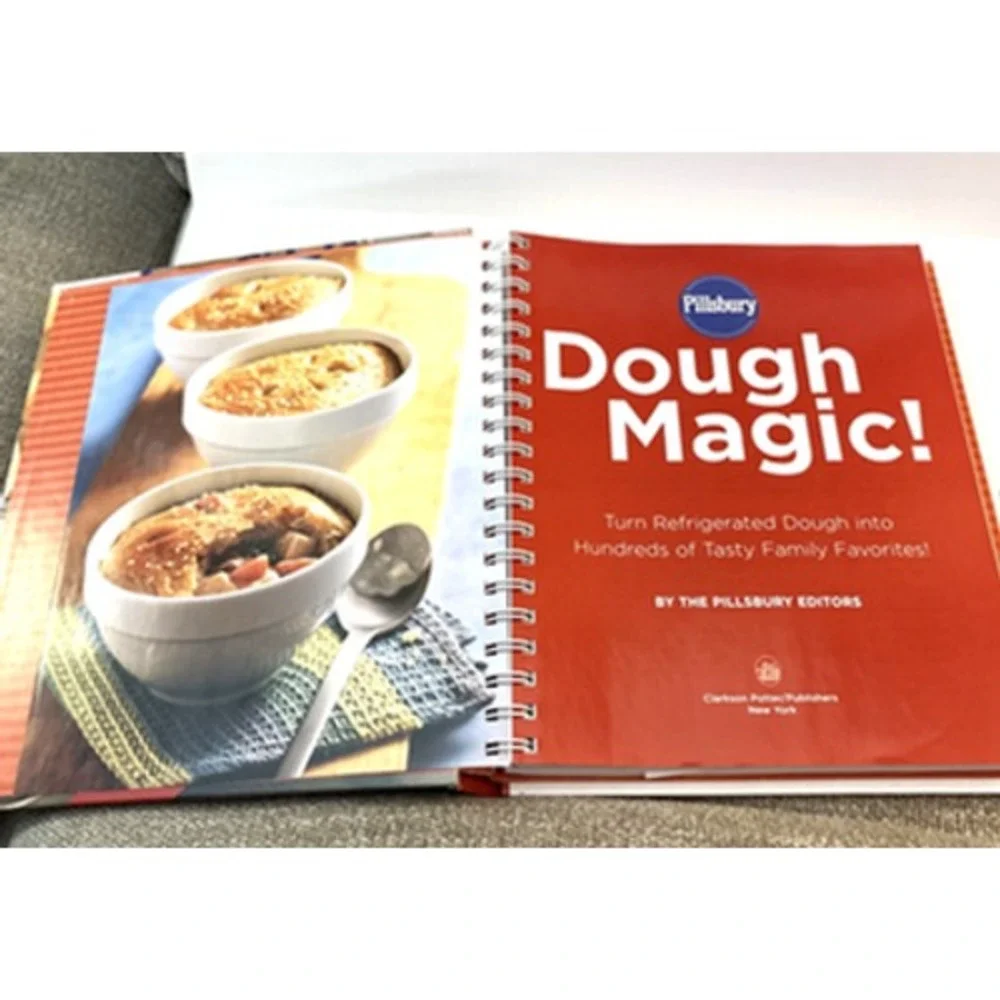 Pillsbury: Dough Magic recipes cookbook hardcover spiral glossy pages